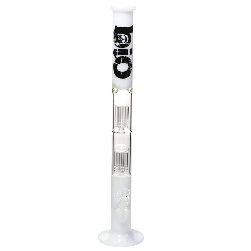 Bio Glass Glass Bong 22" BIO Double Tree Straight Water Pipe - White