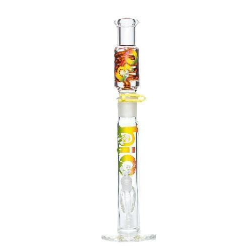 Bio Glass Glass Bong 22" BIO Freezable Coil Straight Water Pipe - Amber