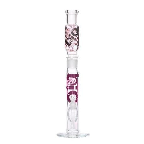 Bio Glass Glass Bong 22" BIO Freezable Coil Straight Water Pipe - Pink