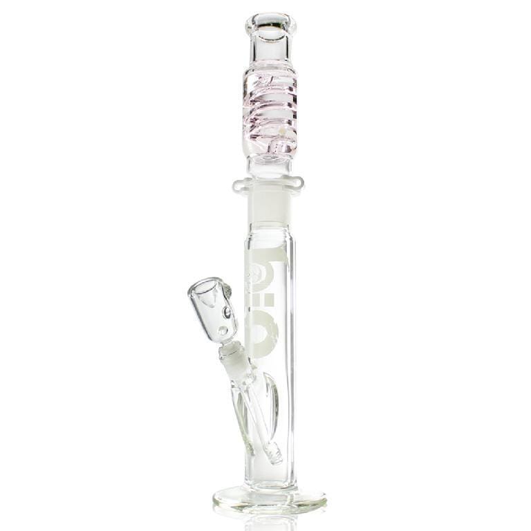 Bio Glass Glass Bong 22" BIO Freezable Coil Straight Water Pipe - Pink