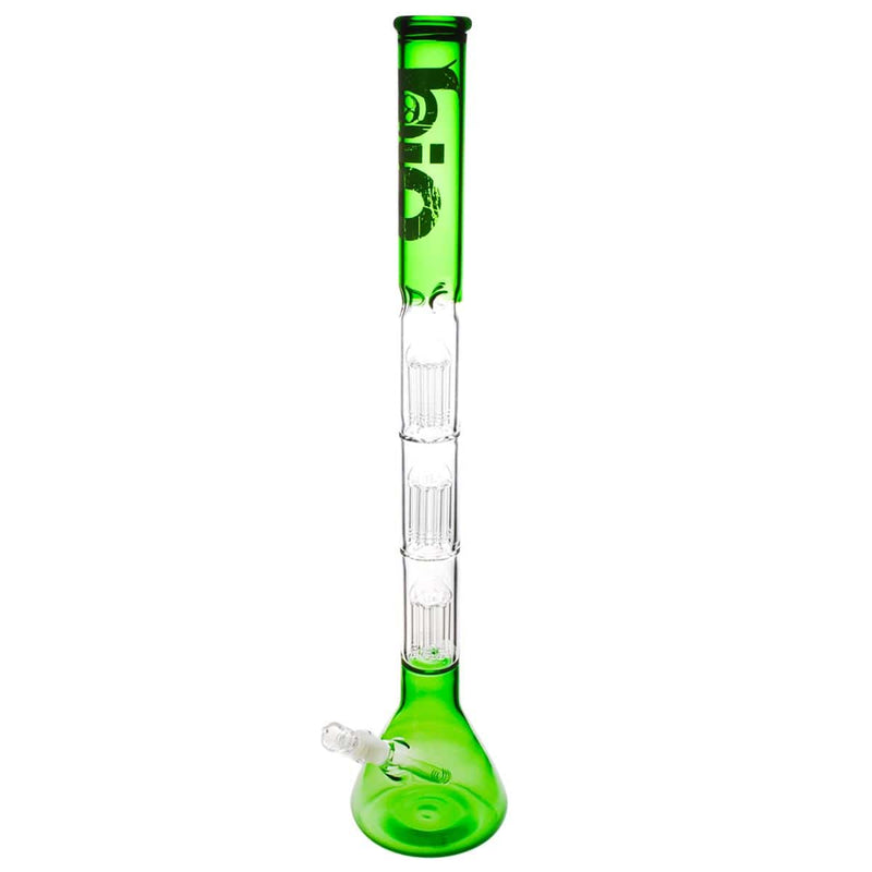 Bio Glass Glass Bong 26" BIO Triple Tree Beaker Water Pipe - Green