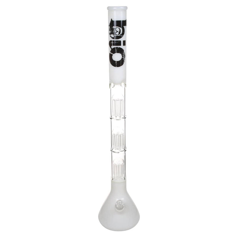 Bio Glass Glass Bong 26" BIO Triple Tree Beaker Water Pipe - White