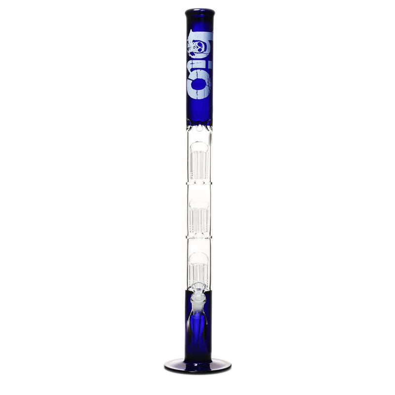 Bio Glass Glass Bong 26" BIO Triple Tree Straight Water Pipe - Blue