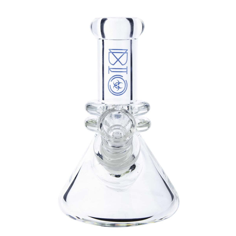 Bio Glass Glass Bong 5.5" BIO Heavy Beaker - Blue Logo