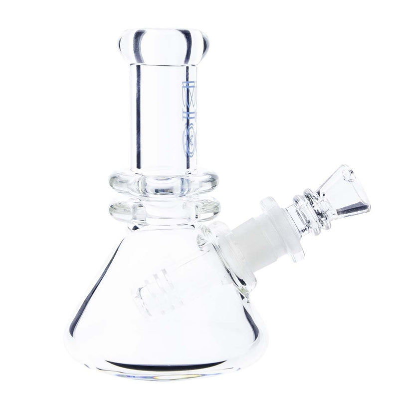 Bio Glass Glass Bong 5.5" BIO Heavy Beaker - Blue Logo