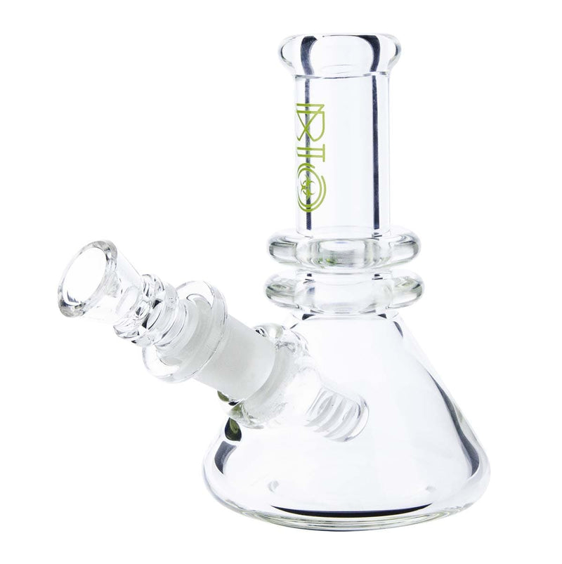 Bio Glass Glass Bong 5.5" BIO Heavy Beaker - Green Logo