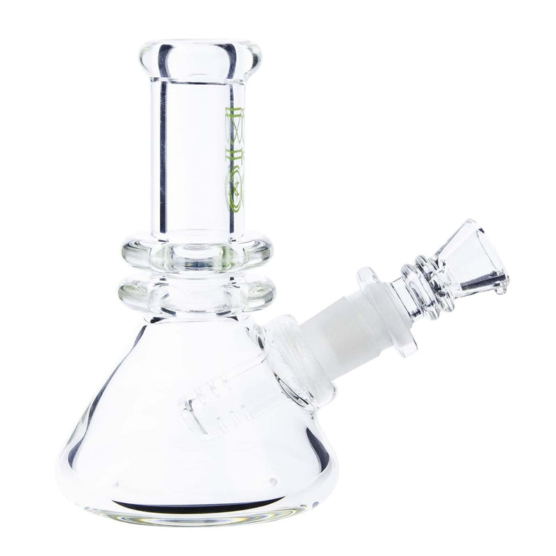 Bio Glass Glass Bong 5.5" BIO Heavy Beaker - Green Logo