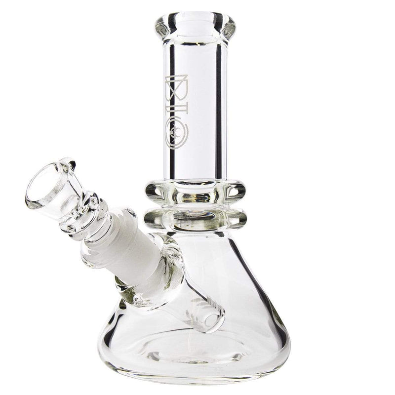 Bio Glass Glass Bong 5.5" BIO Heavy Beaker - Silver Logo