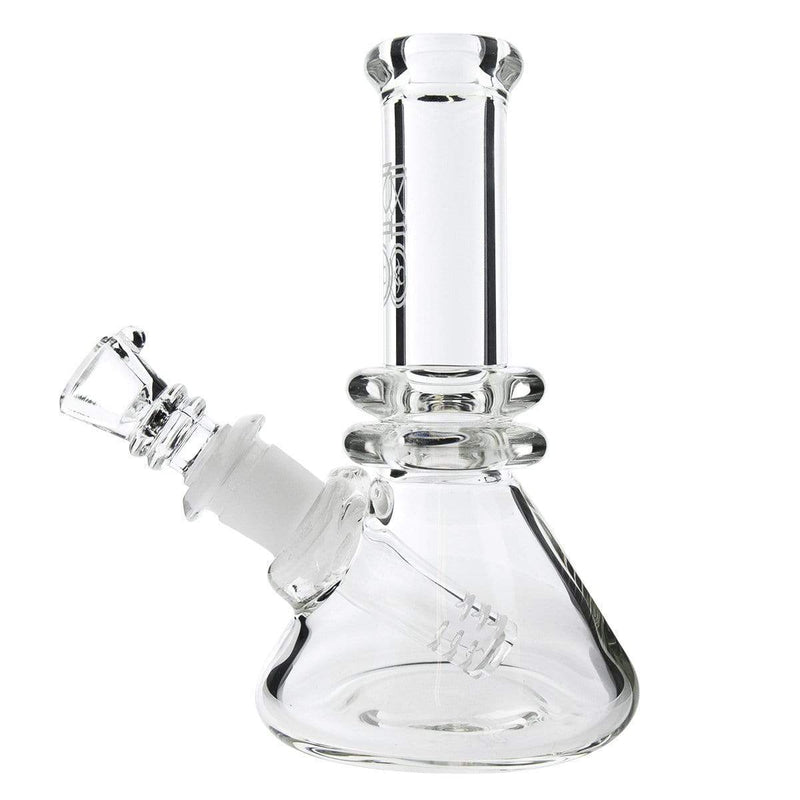 Bio Glass Glass Bong 5.5" BIO Heavy Beaker - Silver Logo