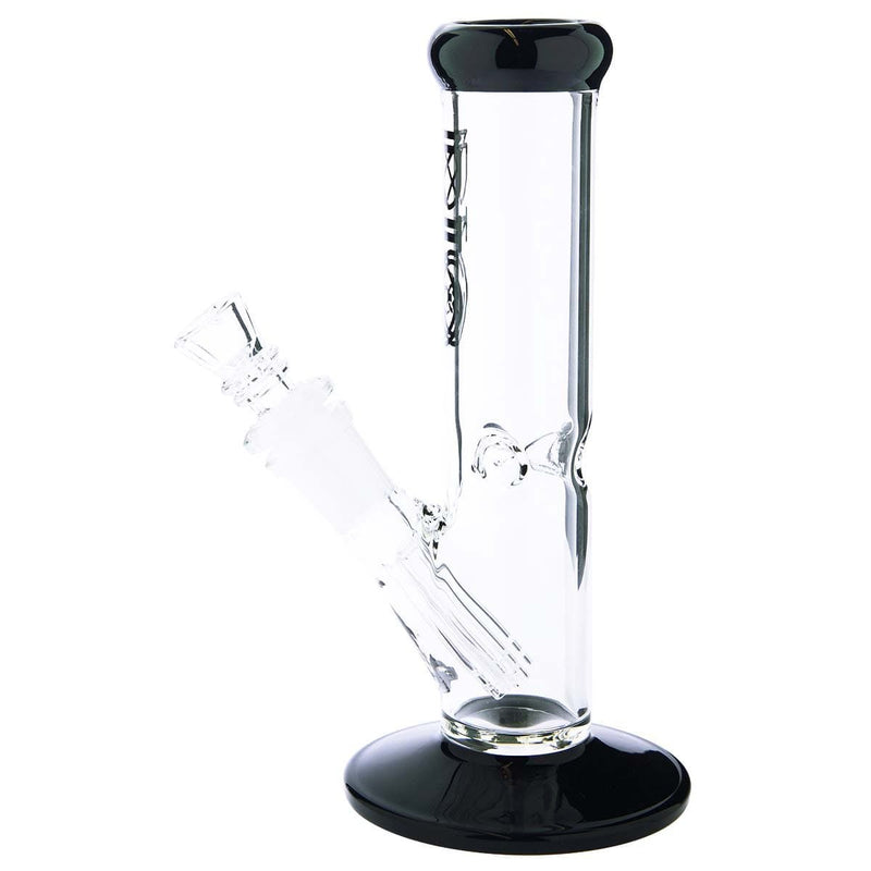 Bio Glass Glass Bong 8" BIO 38mm Straight - Black Trim