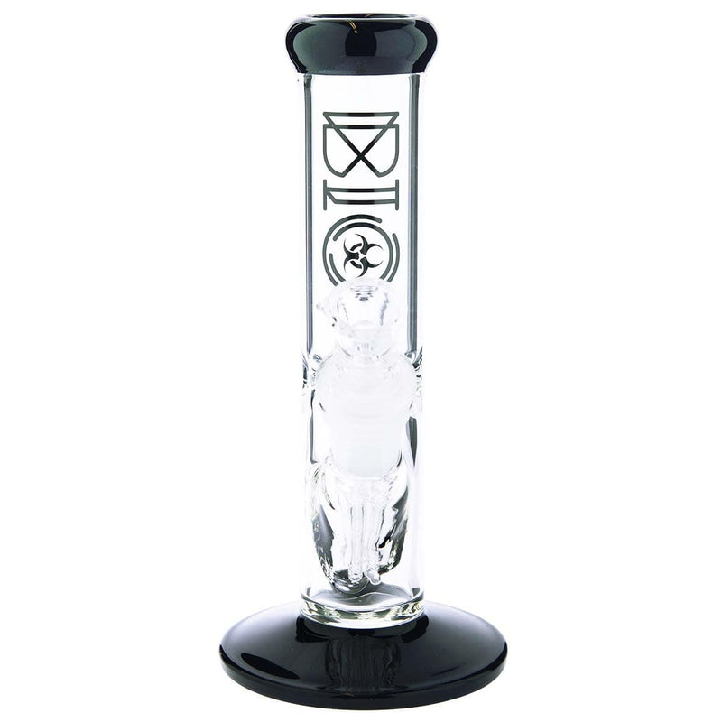 Bio Glass Glass Bong 8" BIO 38mm Straight - Black Trim