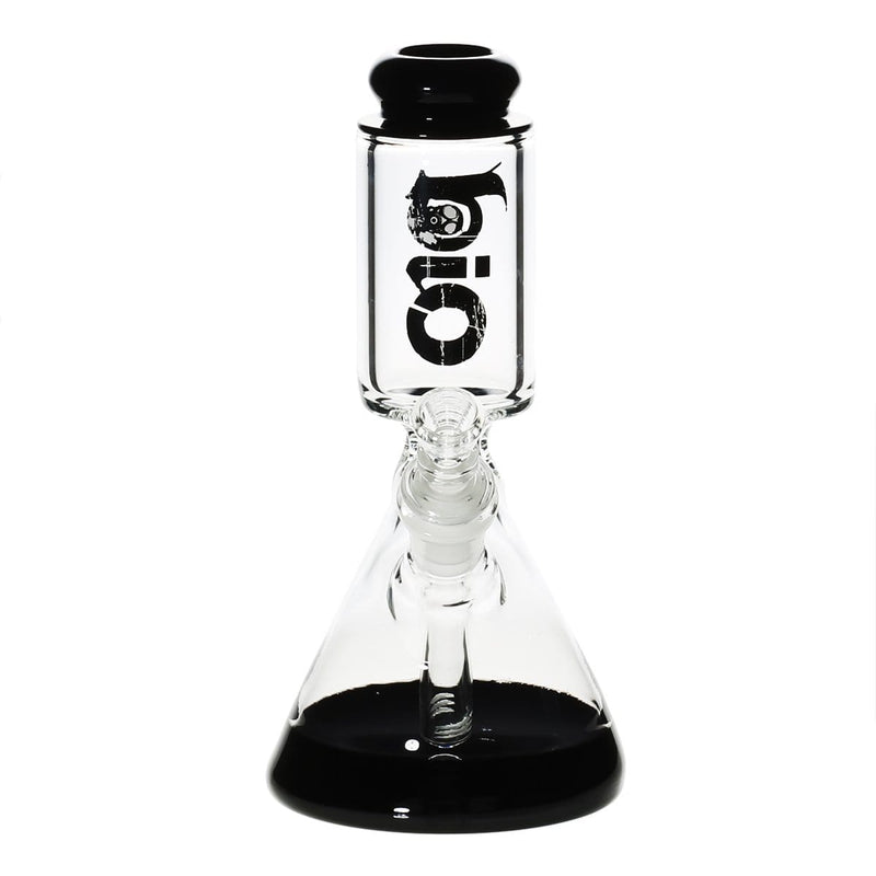 Bio Glass Glass Bong 8" BIO 50mm-25mm Beaker Water Pipe - Black