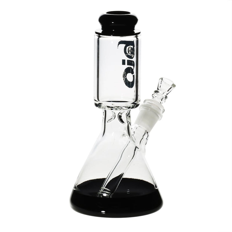 Bio Glass Glass Bong 8" BIO 50mm-25mm Beaker Water Pipe - Black