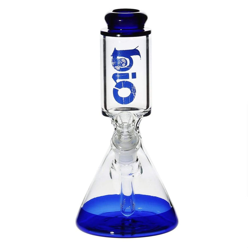 Bio Glass Glass Bong 8" BIO 50mm-25mm Beaker Water Pipe - Blue