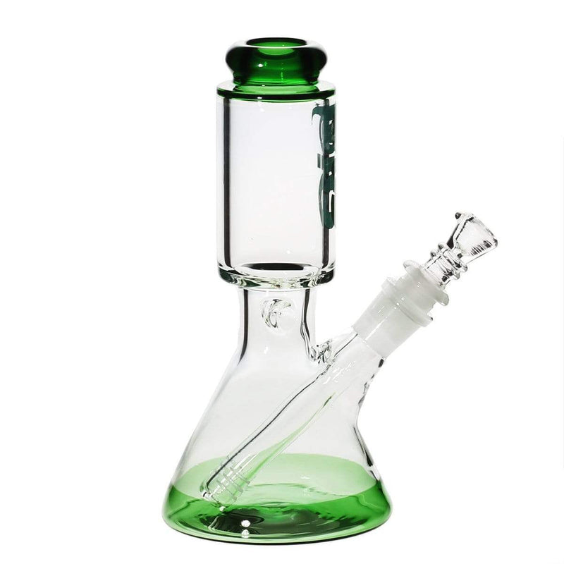 Bio Glass Glass Bong 8" BIO 50mm-25mm Beaker Water Pipe - Green