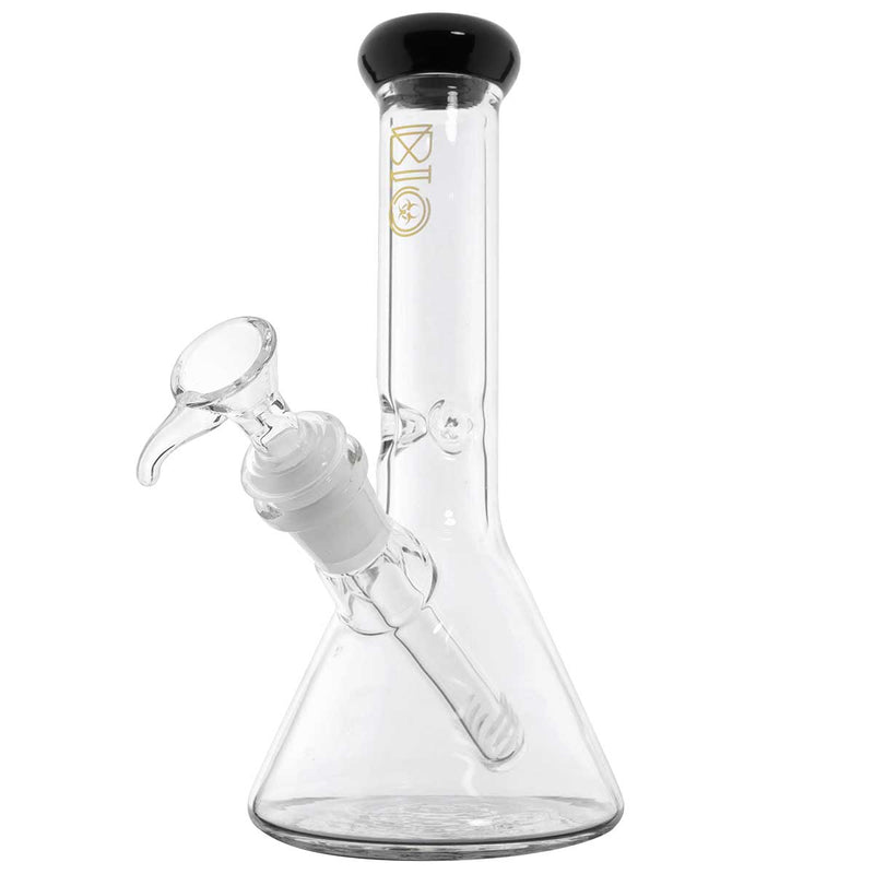 Bio Glass Glass Bong 8" BIO Beaker Water Pipe - Black