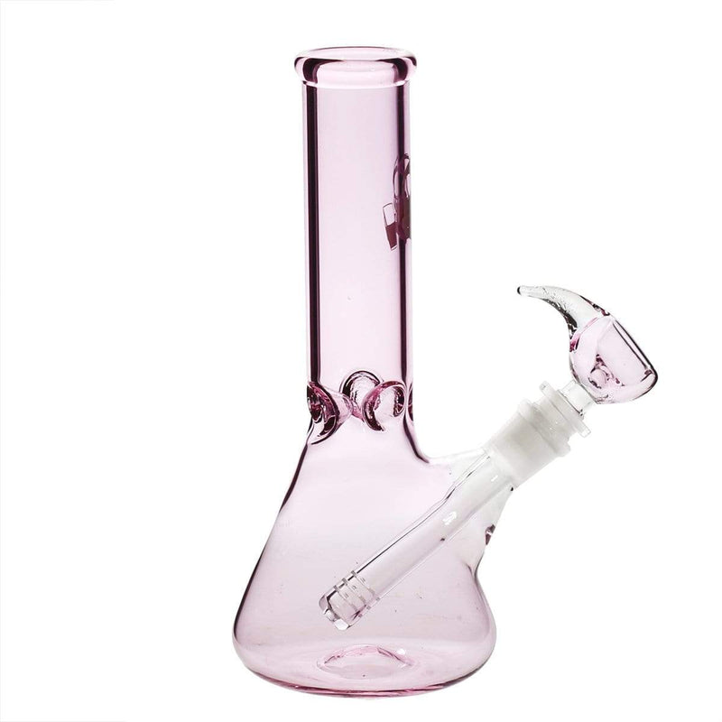 Bio Glass Glass Bong 9" BIO Beaker Water Pipe - Pink