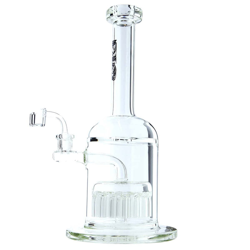 Bio Glass Glass Bong Water Pipe BIO Hazard 12" 37 Arm Perc 14mm Black