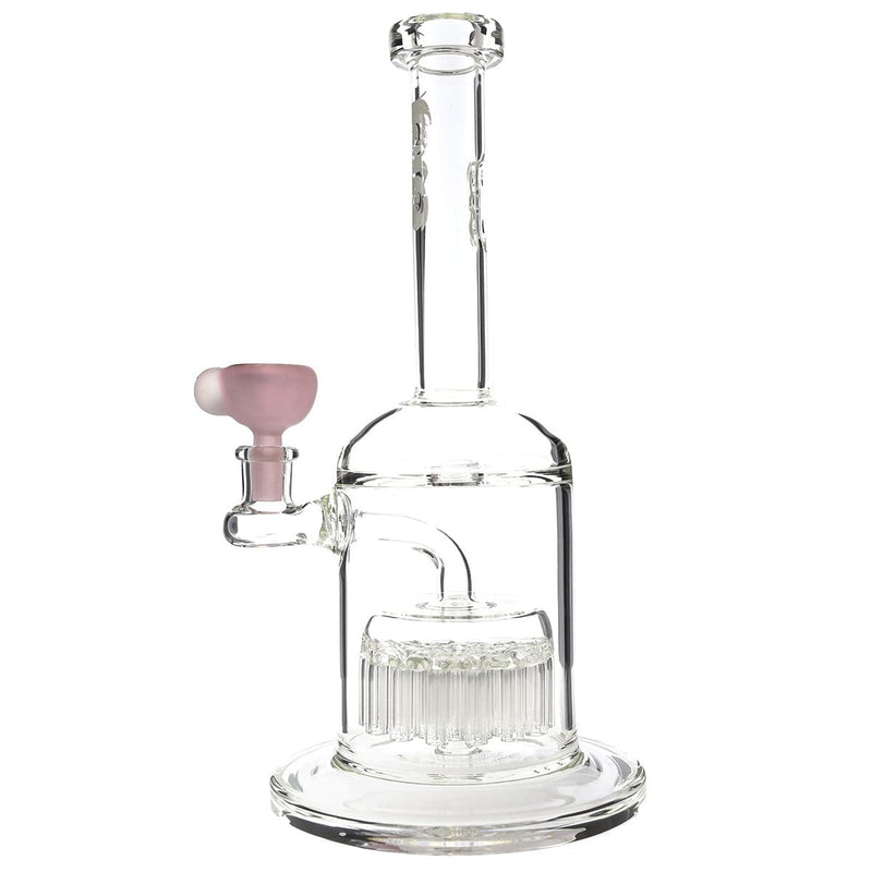 Bio Glass Glass Bong Water Pipe BIO Hazard 12" 37 Arm Perc 14mm Pink