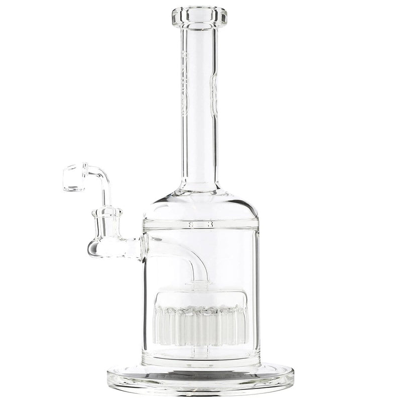 Bio Glass Glass Bong Water Pipe BIO Hazard 12" 37 Arm Perc 14mm - Silver