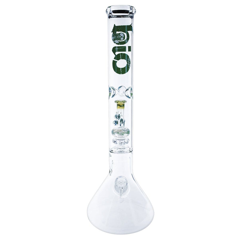 Bio Glass Glass Bong Waterpipe BIO 50x5mm Beaker w/ Waterpipe Showerhead Perc - 19mm Female - Green