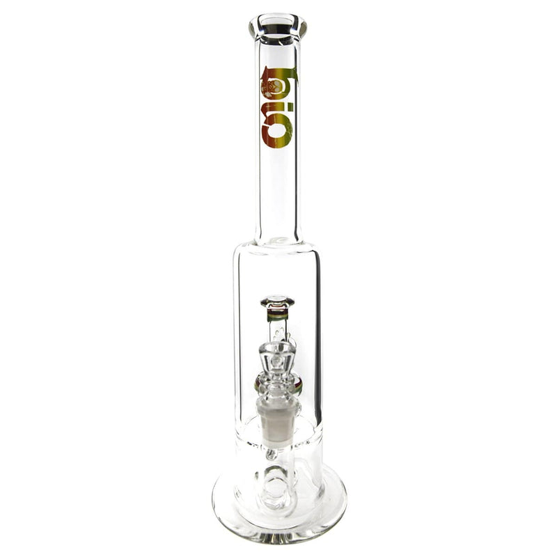 Bio Glass Glass Bong Waterpipe BIO Stemless Straight 65mm w/ Waterpipe Showerhead Perc - 19mm female - Rasta