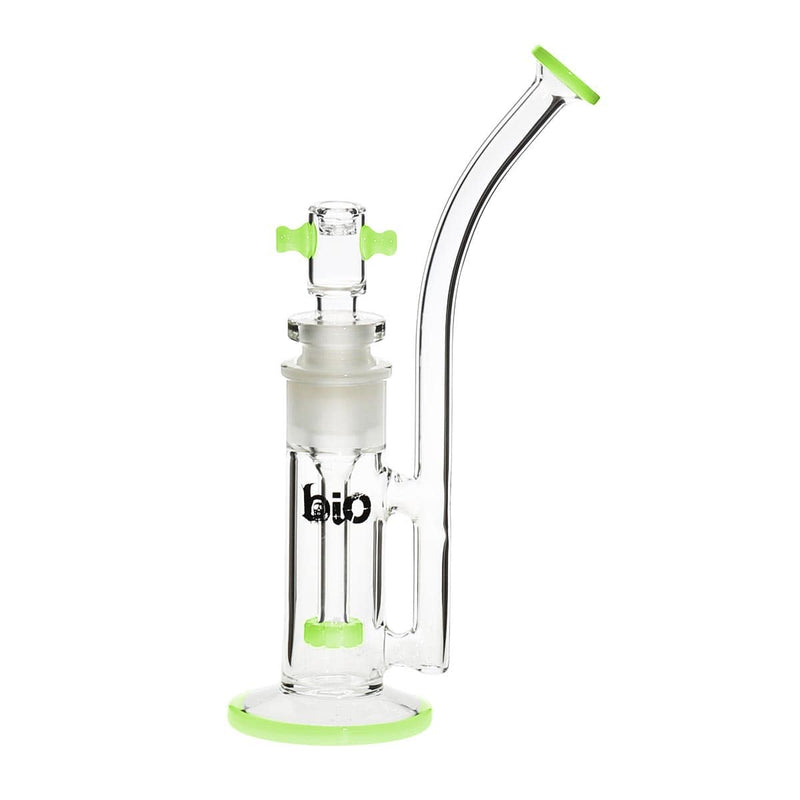 Bio Glass Glass Bubbler 11" BIO Spectrum Removable Downstem Bubbler - Green