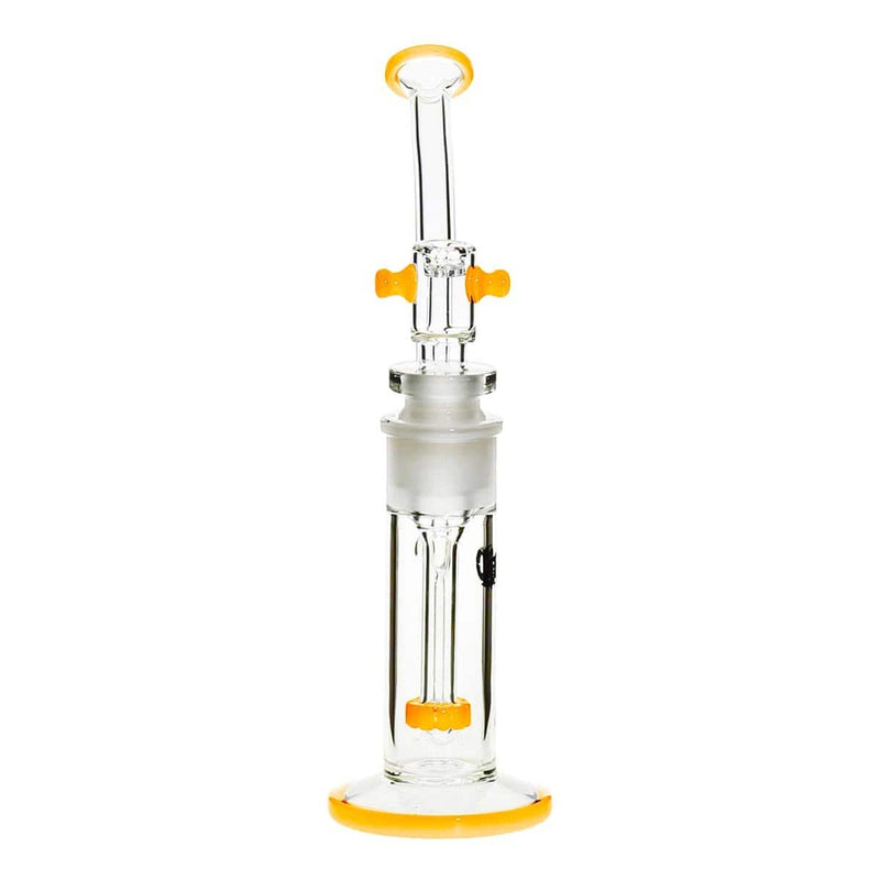 Bio Glass Glass Bubbler 11" BIO Spectrum Removable Downstem Bubbler - Orange