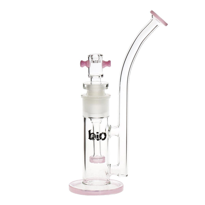 Bio Glass Glass Bubbler 11" BIO Spectrum Removable Downstem Bubbler - Pink