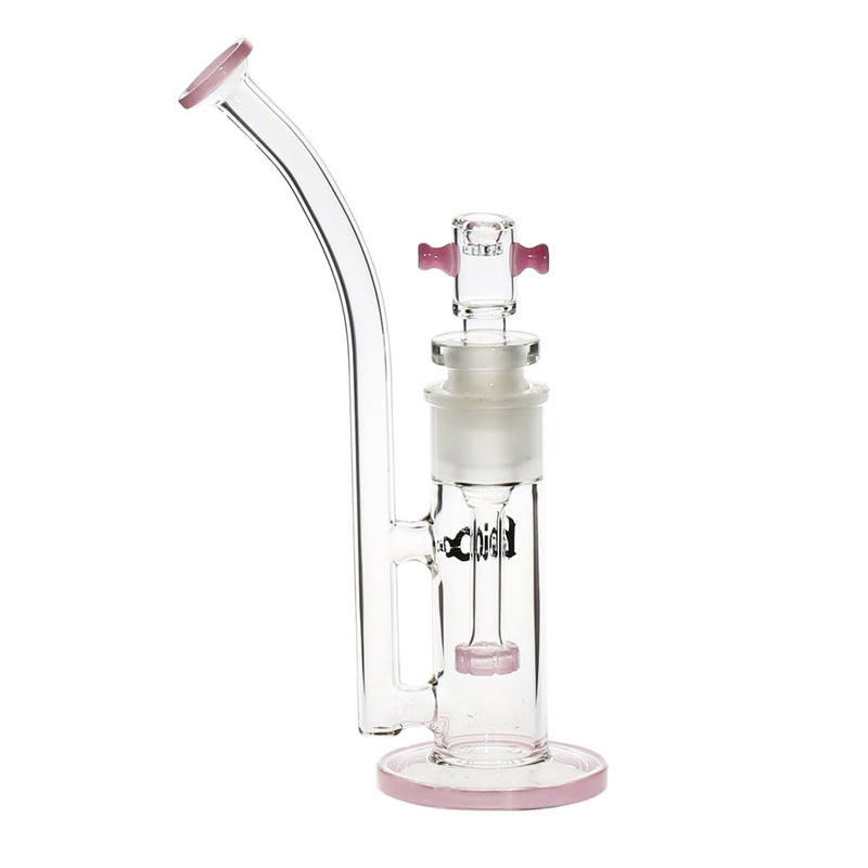 Bio Glass Glass Bubbler 11" BIO Spectrum Removable Downstem Bubbler - Pink