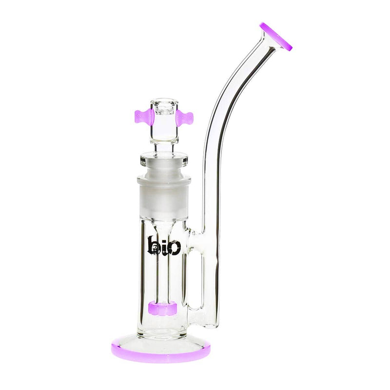 Bio Glass Glass Bubbler 11" BIO Spectrum Removable Downstem Bubbler - Purple