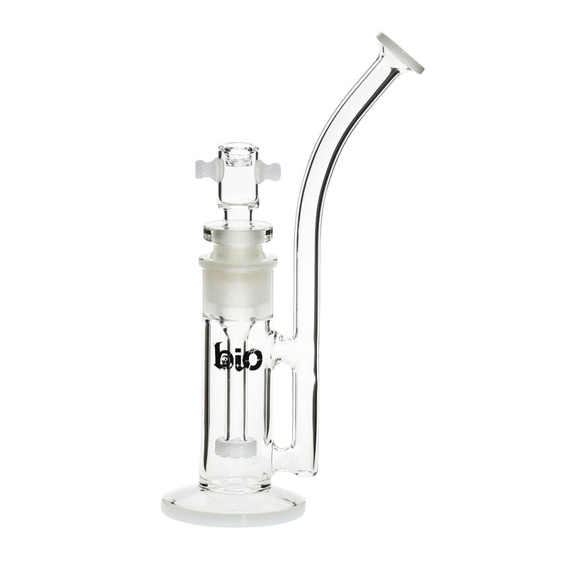 Bio Glass Glass Bubbler 11" BIO Spectrum Removable Downstem Bubbler - White