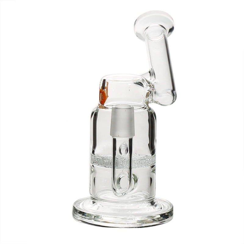 Bio Glass Glass Bubbler 6" BIO Single Frit Disc Sidecar Bubbler 19mm