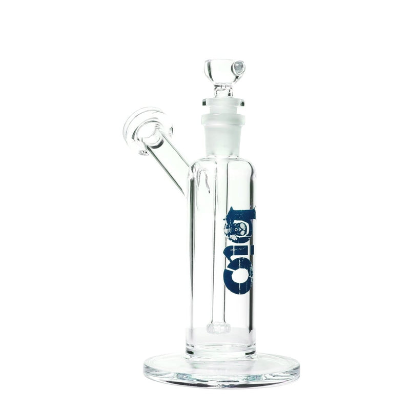 Bio Glass Glass Bubbler 7" BIO Removable Downstem Bubbler - Blue Logo