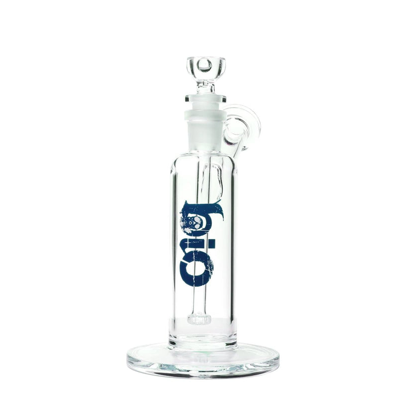 Bio Glass Glass Bubbler 7" BIO Removable Downstem Bubbler - Blue Logo