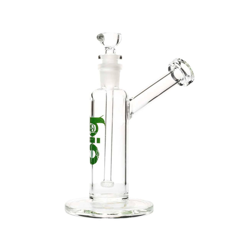 Bio Glass Glass Bubbler 7" BIO Removable Downstem Bubbler - Green Logo