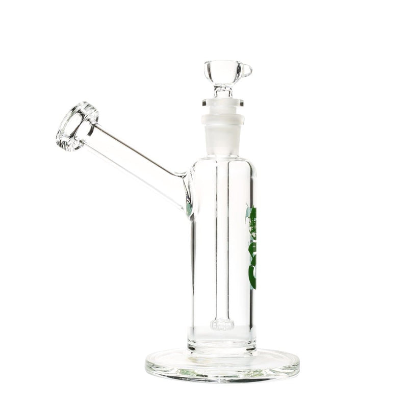 Bio Glass Glass Bubbler 7" BIO Removable Downstem Bubbler - Green Logo