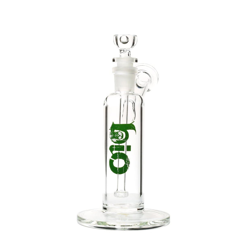 Bio Glass Glass Bubbler 7" BIO Removable Downstem Bubbler - Green Logo