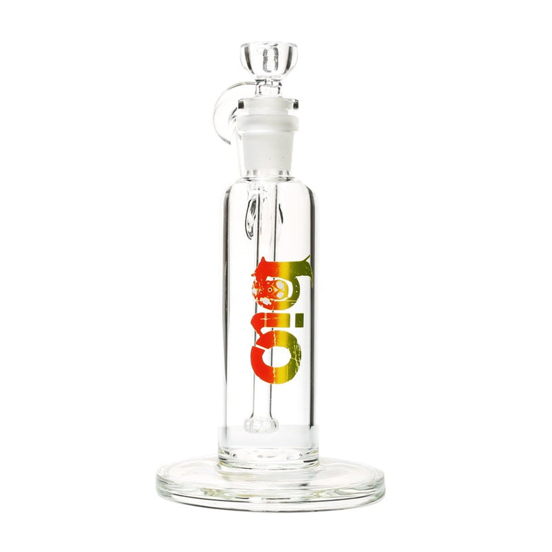 Bio Glass Glass Bubbler 7" BIO Removable Downstem Bubbler - Rasta Logo