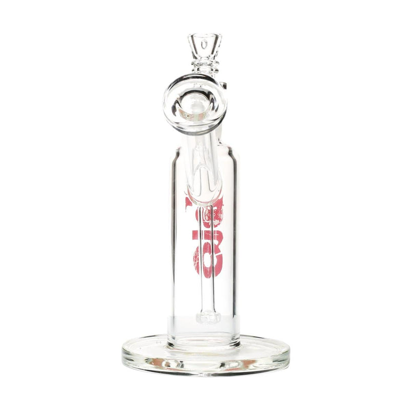 Bio Glass Glass Bubbler 7" BIO Removable Downstem Bubbler - Red Logo