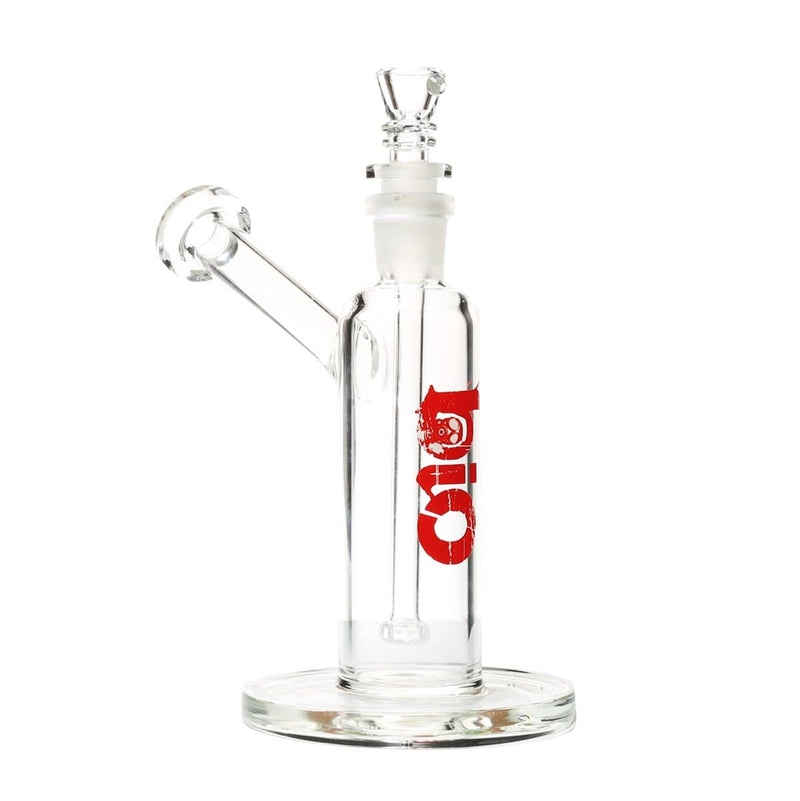 Bio Glass Glass Bubbler 7" BIO Removable Downstem Bubbler - Red Logo