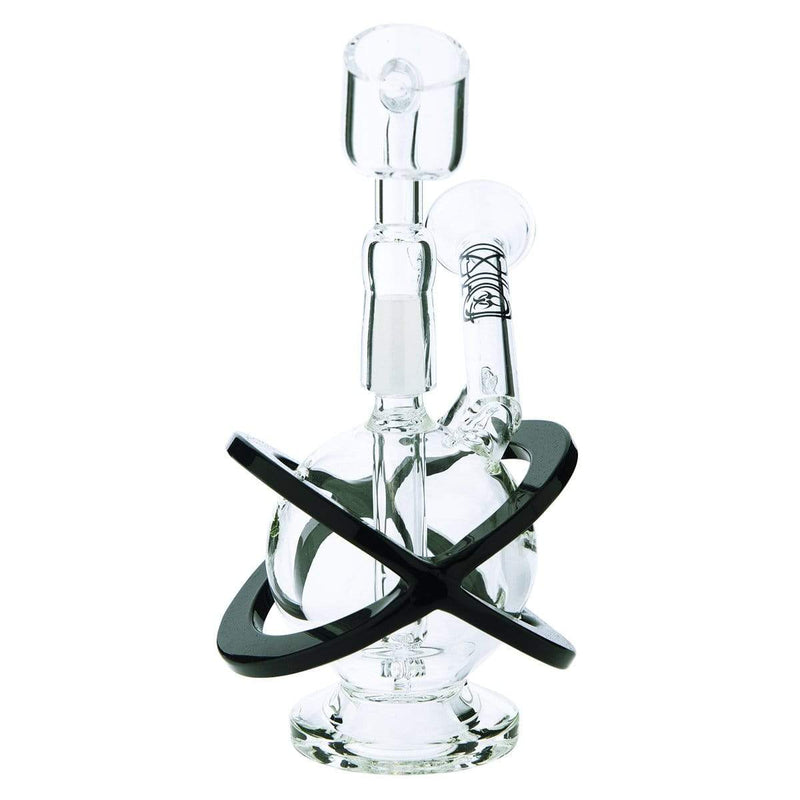 Bio Glass Glass Dab Rig 4" BIO X Single Diffuser Sphere Rig 10mm- Black