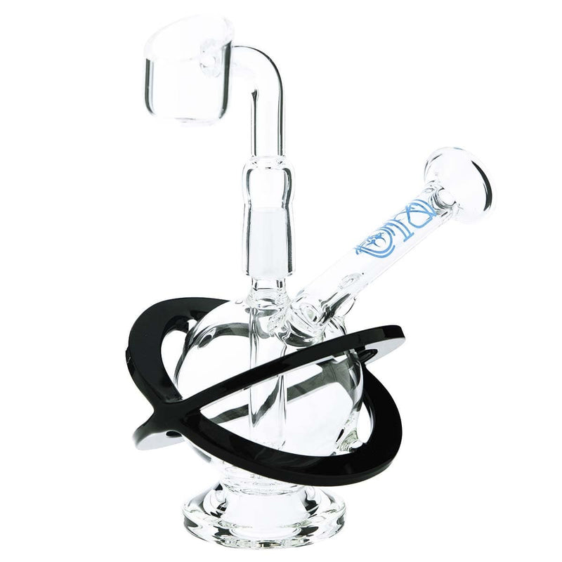 Bio Glass Glass Dab Rig 4" BIO X Single Diffuser Sphere Rig 10mm- Blue