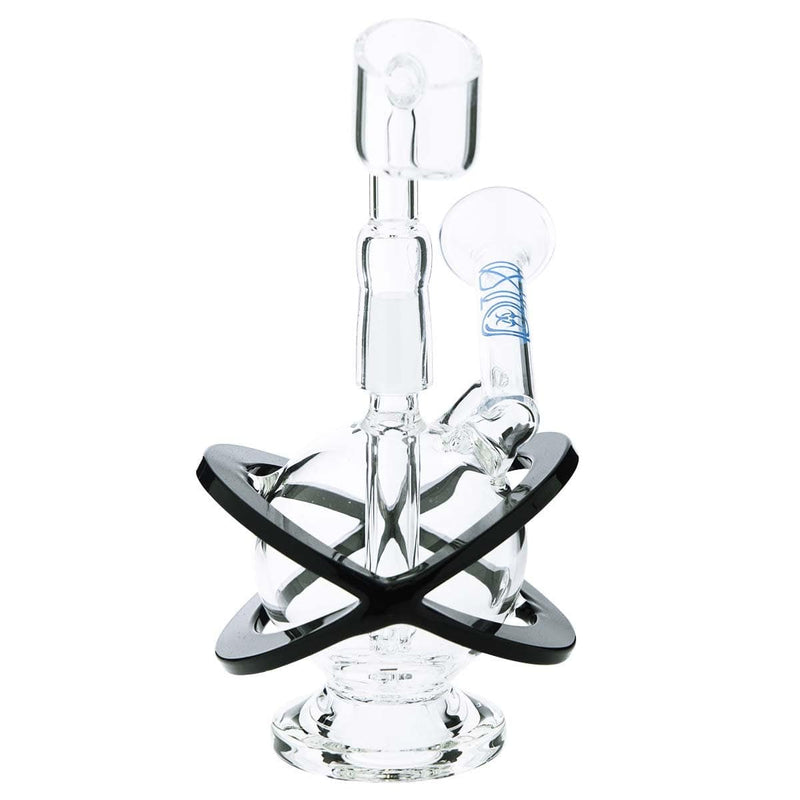 Bio Glass Glass Dab Rig 4" BIO X Single Diffuser Sphere Rig 10mm- Blue