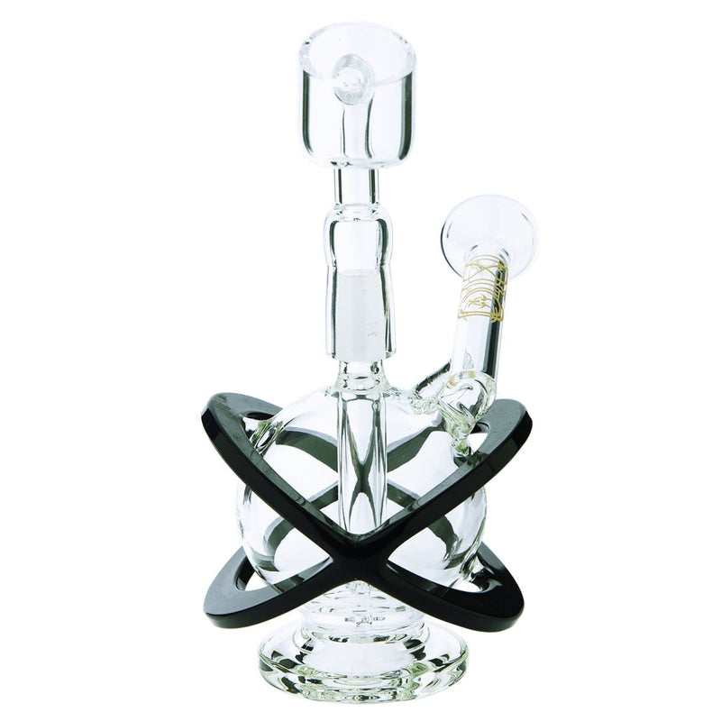 Bio Glass Glass Dab Rig 4" BIO X Single Diffuser Sphere Rig 10mm- Gold