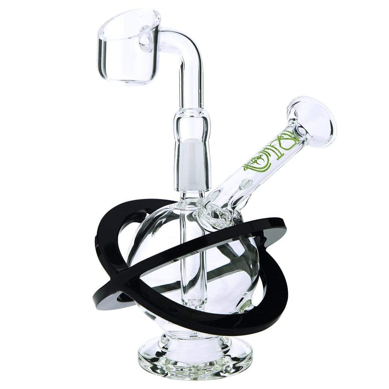 Bio Glass Glass Dab Rig 4" BIO X Single Diffuser Sphere Rig 10mm- Green