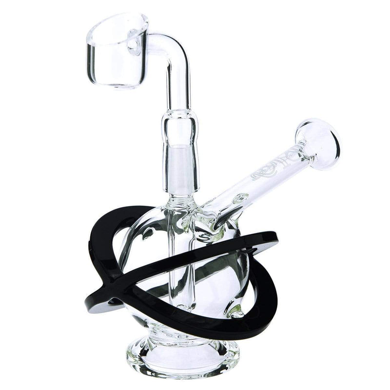 Bio Glass Glass Dab Rig 4" BIO X Single Diffuser Sphere Rig 10mm- White