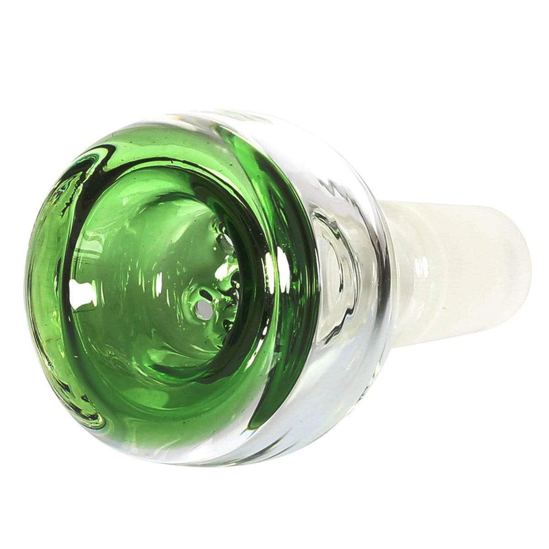 Biohazard Inc 14mm Bowl 14MM BOWL 5 HOLE GREEN TRIM