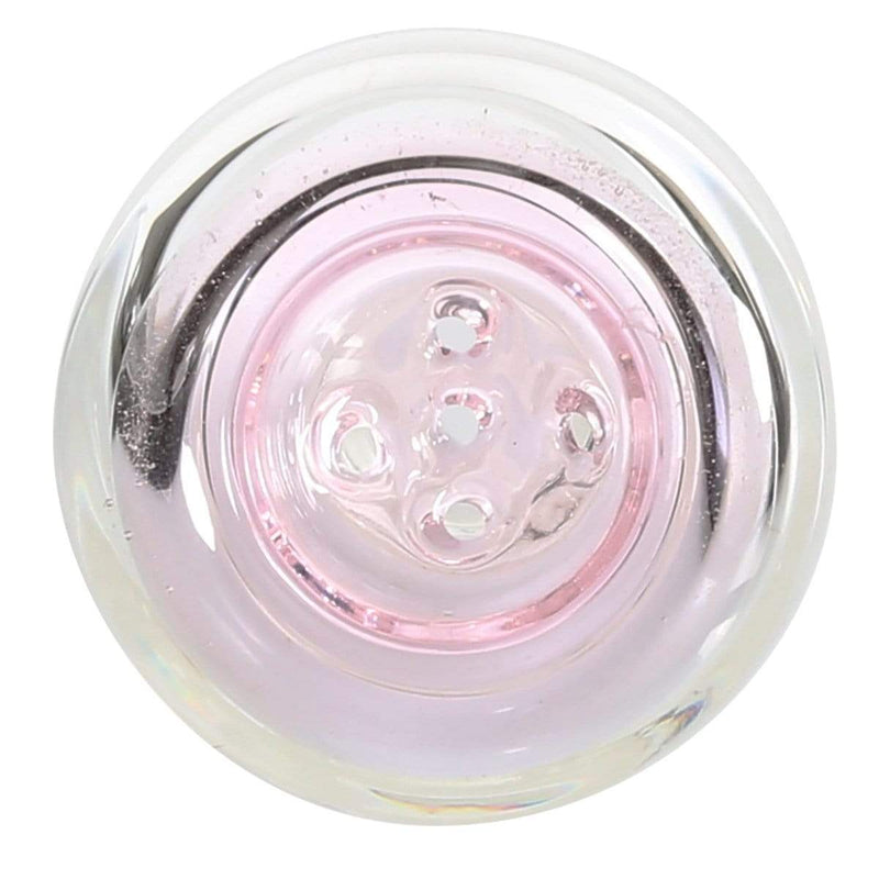 Biohazard Inc 14mm Bowl 14MM BOWL 5 HOLE PINK TRIM