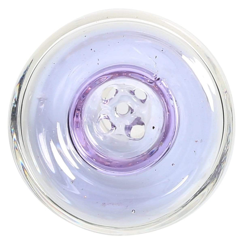 Biohazard Inc 14mm Bowl 14MM BOWL 5 HOLE PURPLE TRIM